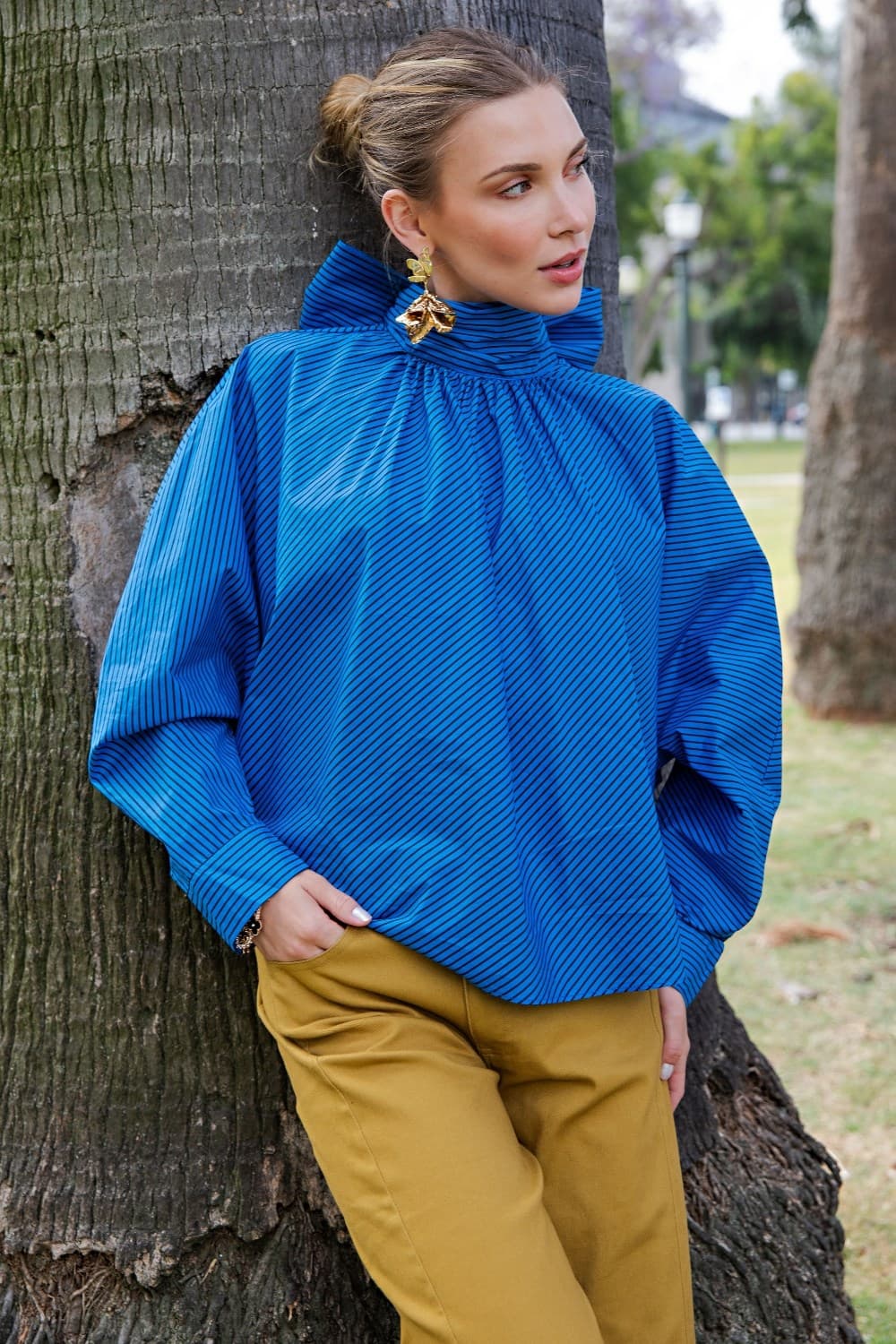 T9189 - BLUE/BURGUNDY