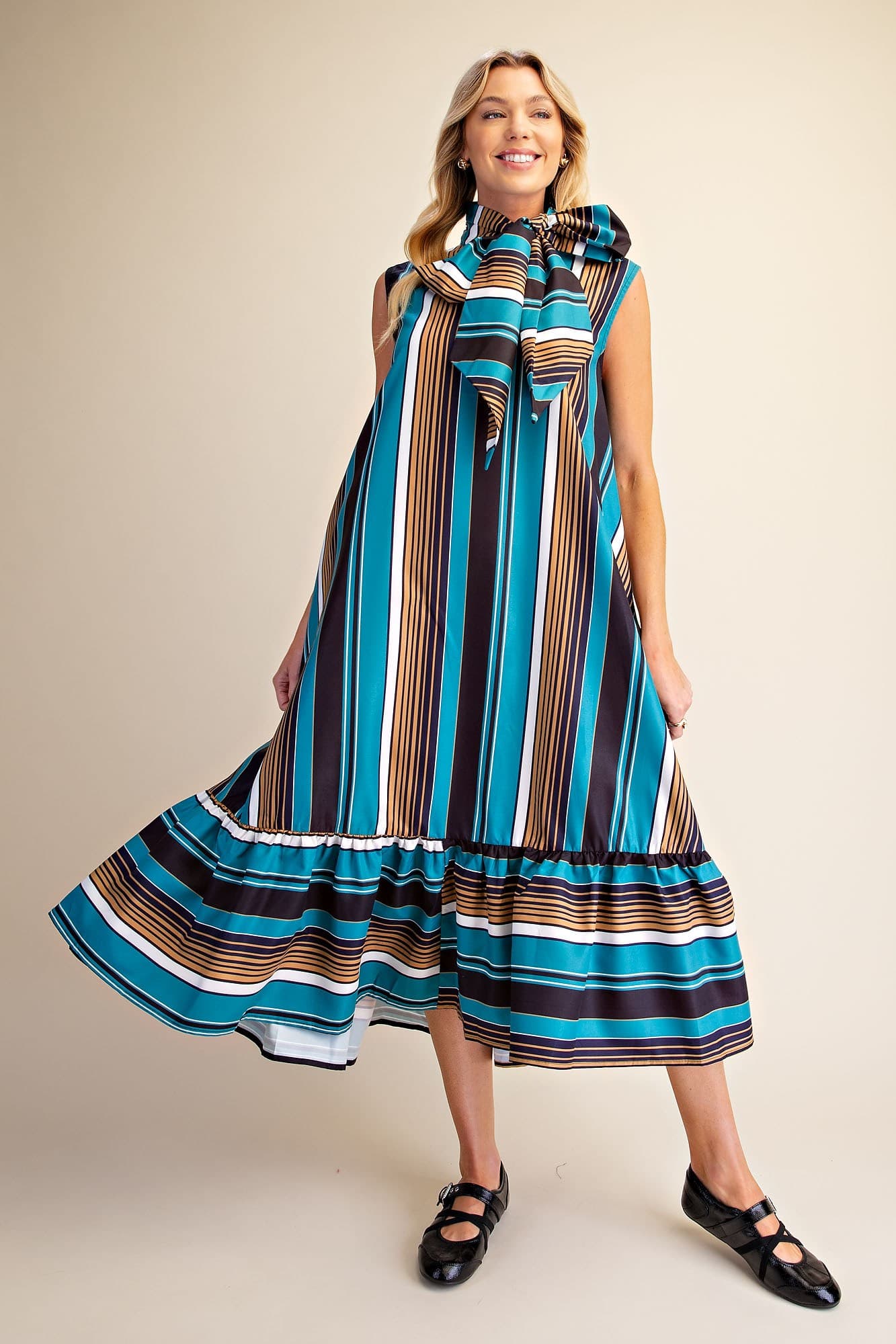 D8483 - TEAL/MUSTARD