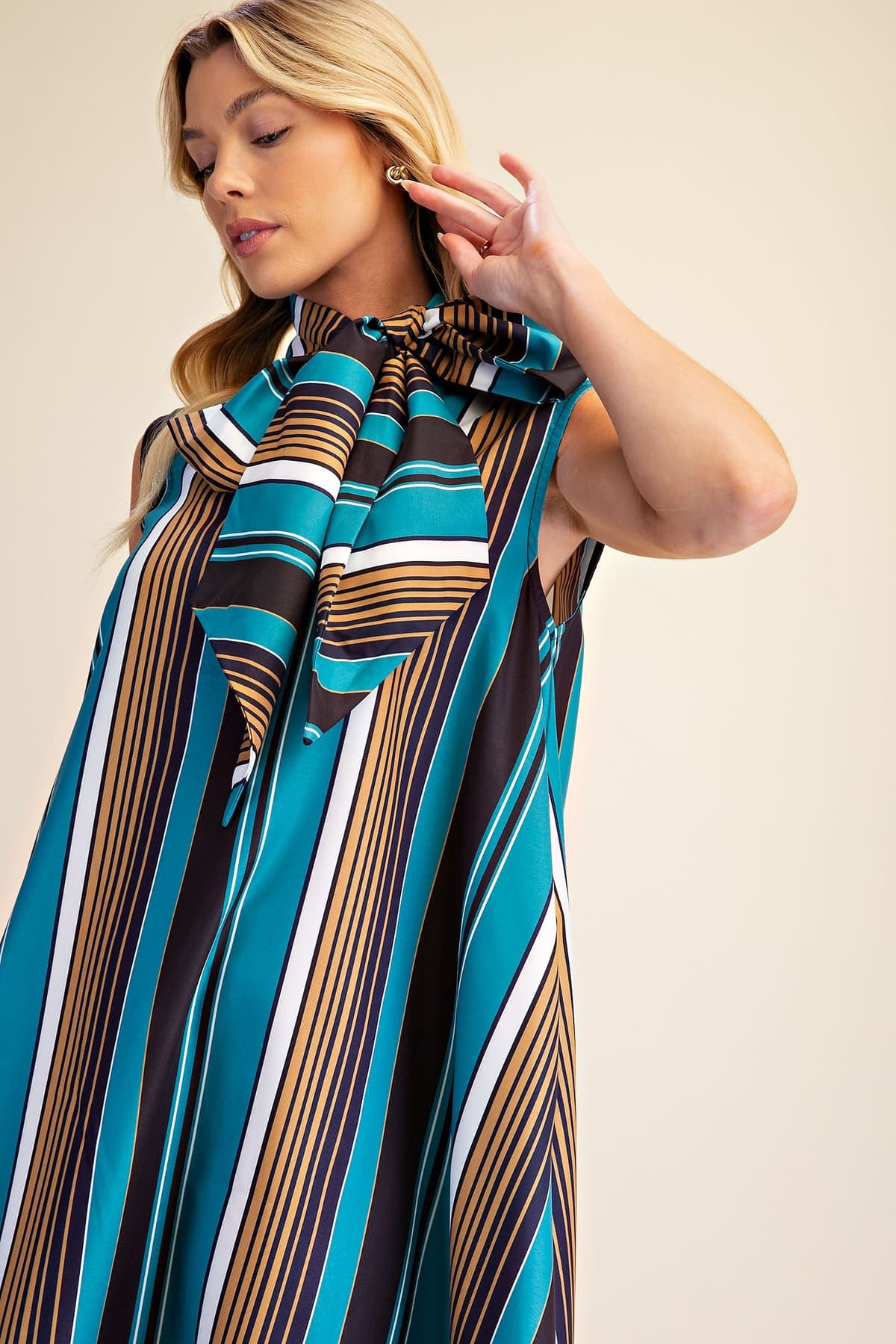 D8483 - TEAL/MUSTARD