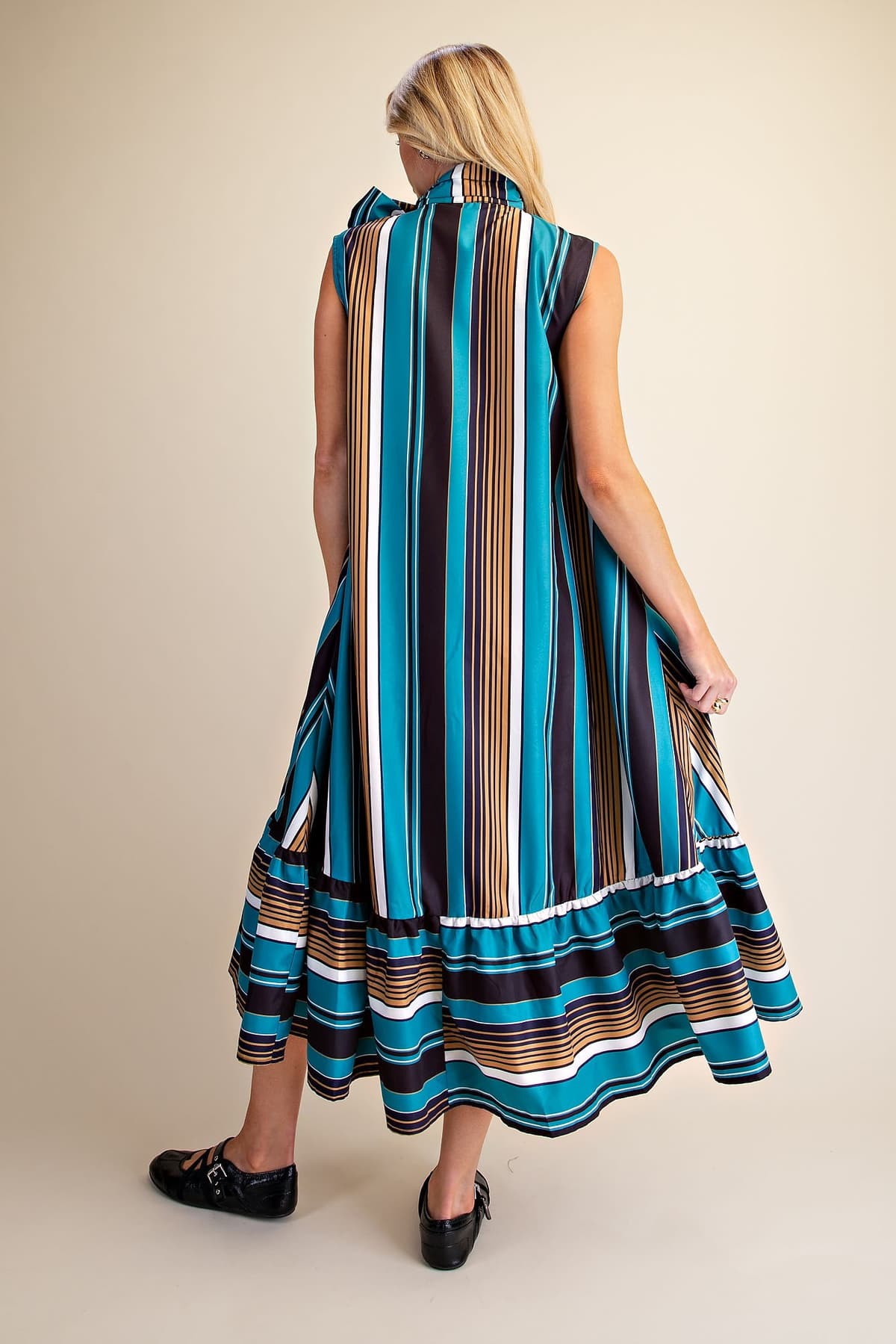 D8483 - TEAL/MUSTARD
